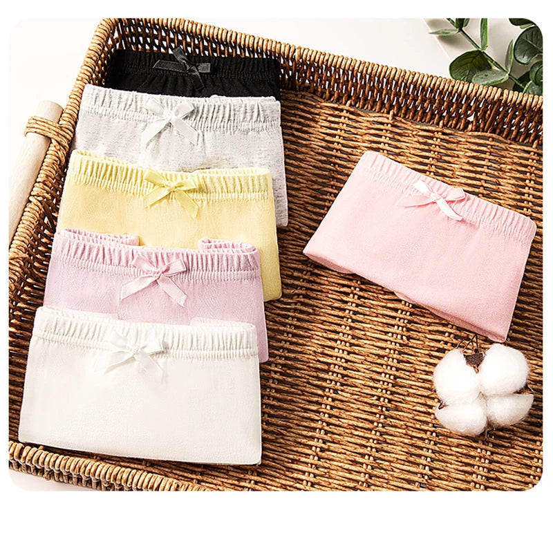 Girls Panties Underwear Cotton Safety Pants Solid Color Children Shorts Leggings Underpants Soft Kids Boxer Panties 3-12 Years