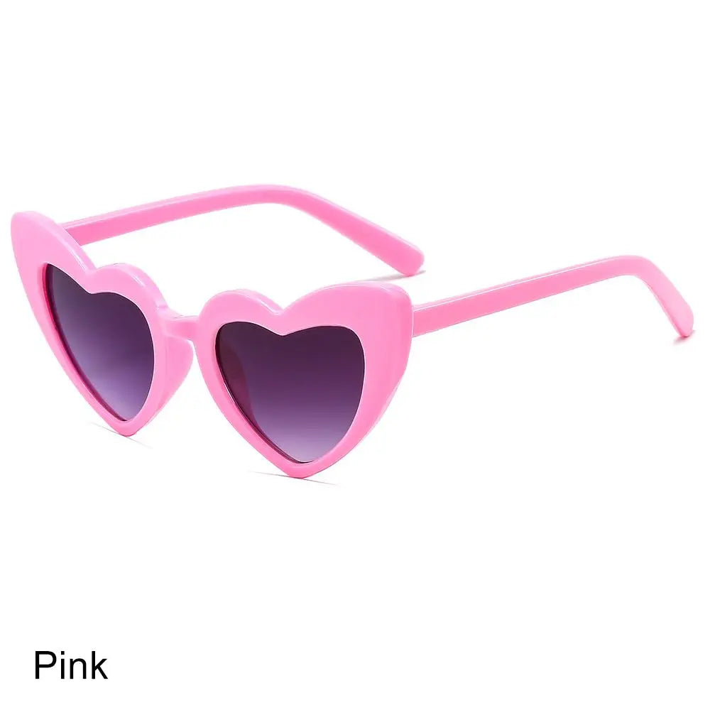 Kids Sunglasses Boy Girls Heart Shaped Sun Glasses Trendy All-Match Baby Sunglasses Children Fashion Shade Eyewear Oculos De Sol