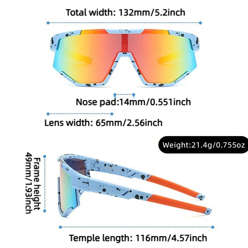 Kids Eco Silicone Sport Sunglasses, UV400 Polarized Wrap Around Sun Goggles for Boys Girls, Lightweight Anti-Impact Eyewear