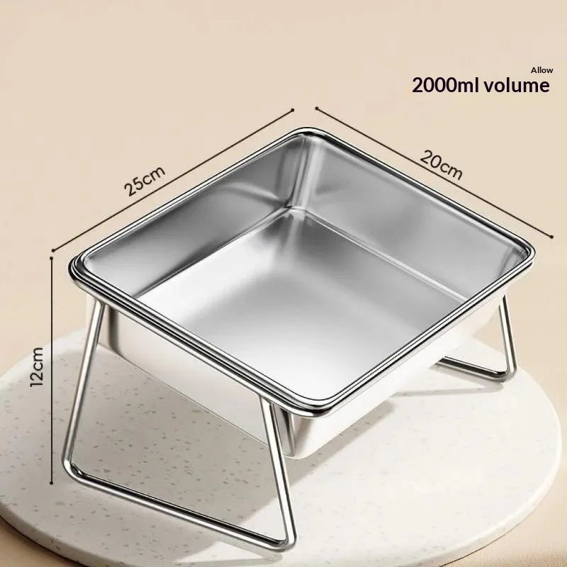 Pet Bowl Large Capacity 15 Tilt Neck Guarded Elevated Feeder for Dog Cat Puppy Indoor Feeding