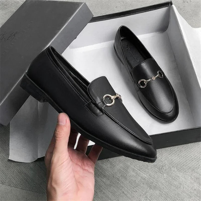 Womens Shoes Flats Loafers Ladies Fashion Leather Brand Sneakers Womens Designer Flat Ladies Shoes Woman Luxury Female Footwear