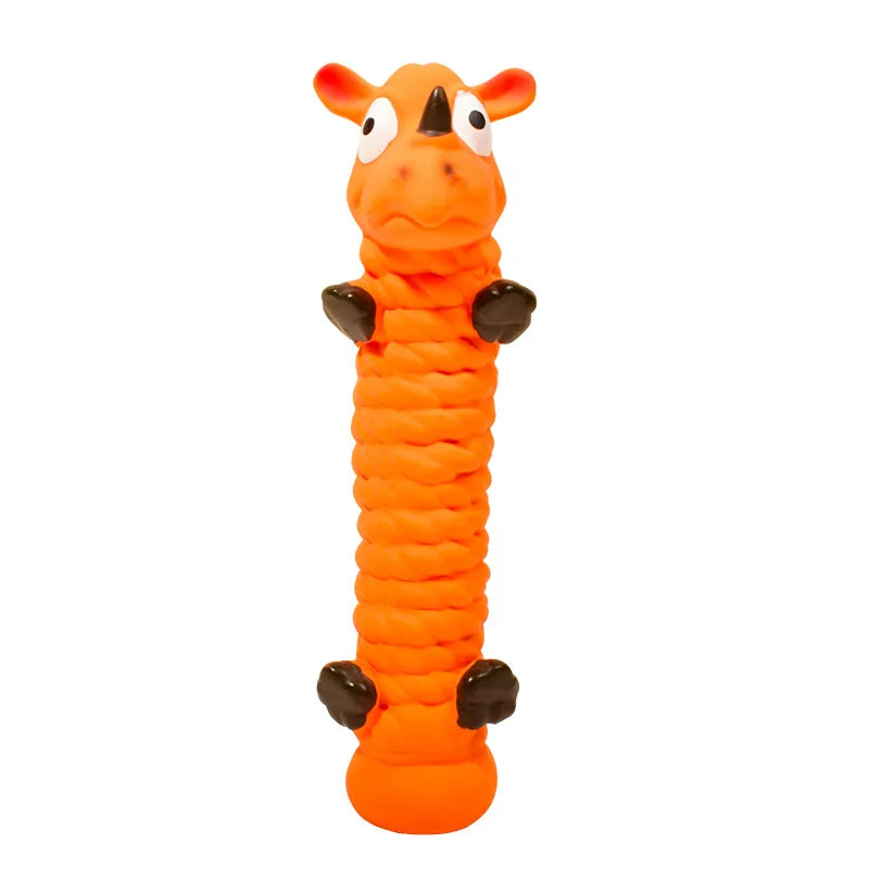 Pet dog toy latex sound cute teeth Wear resistant bite latex suitable for small and medium-sized dogs