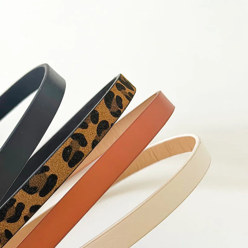 Women's Slim Waist Belt Fashion Versatile Women's Dress Thin Belt Daily Women's Clothing and Accessories Great for Wearing