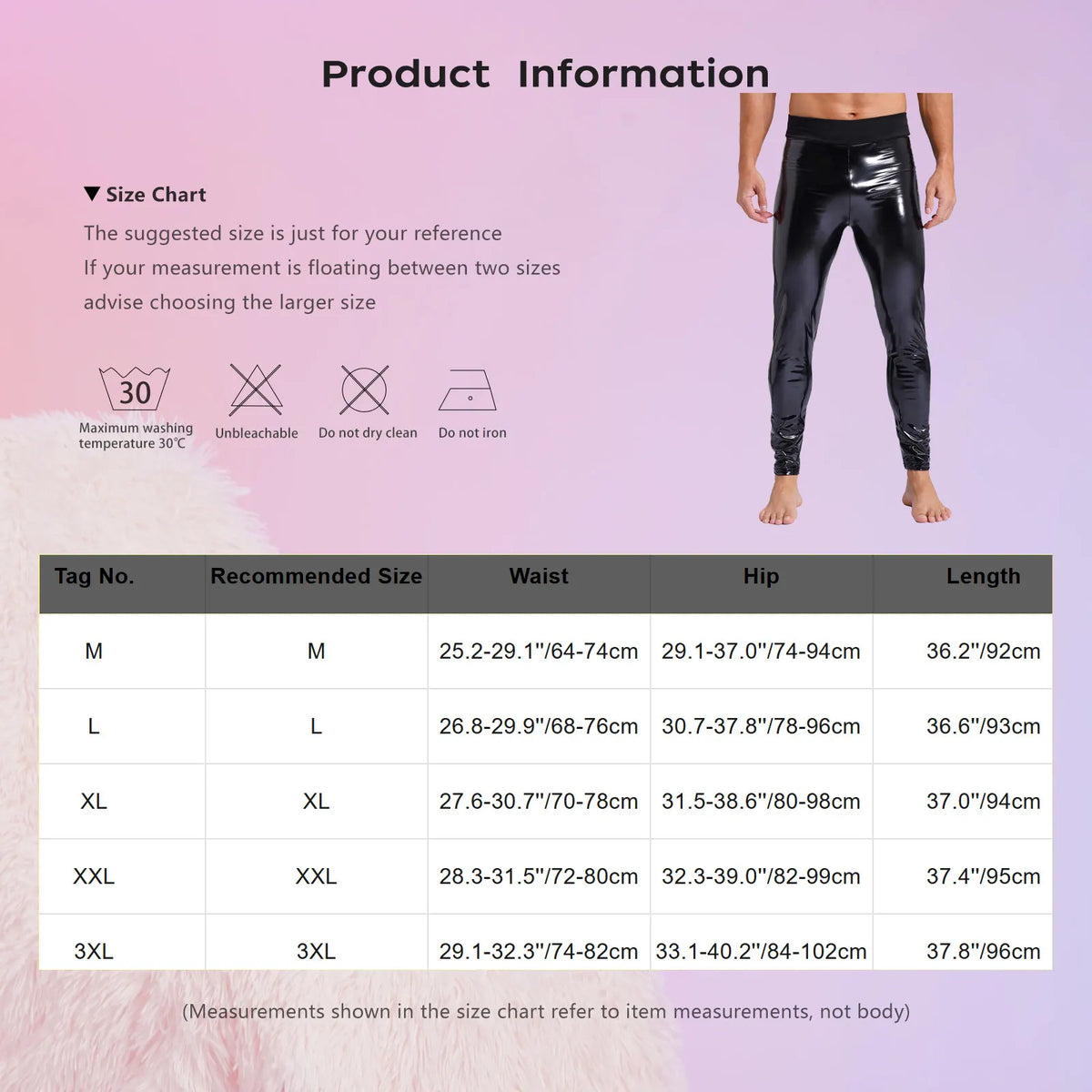 Mens Patent Leather Motor Biker Costumes Skinny Trousers Latex Long Pants Black Stretchy Leggings High Waist Wet Look Clubwear