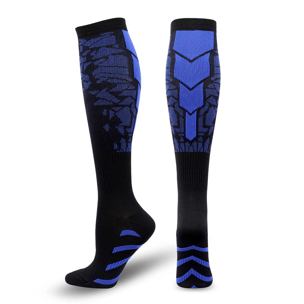 1 pair of sports compression socks for both men and women, warm for running, cycling and playing football