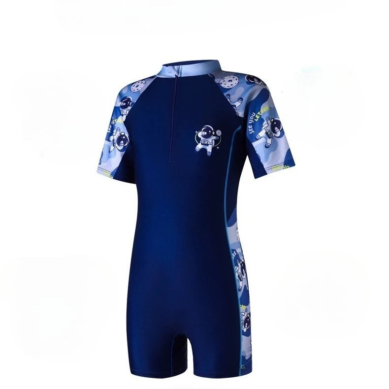 Children's swimsuits boys and girls' one-piece quick drying swimsuits small medium and large children's new girls' swimsuits