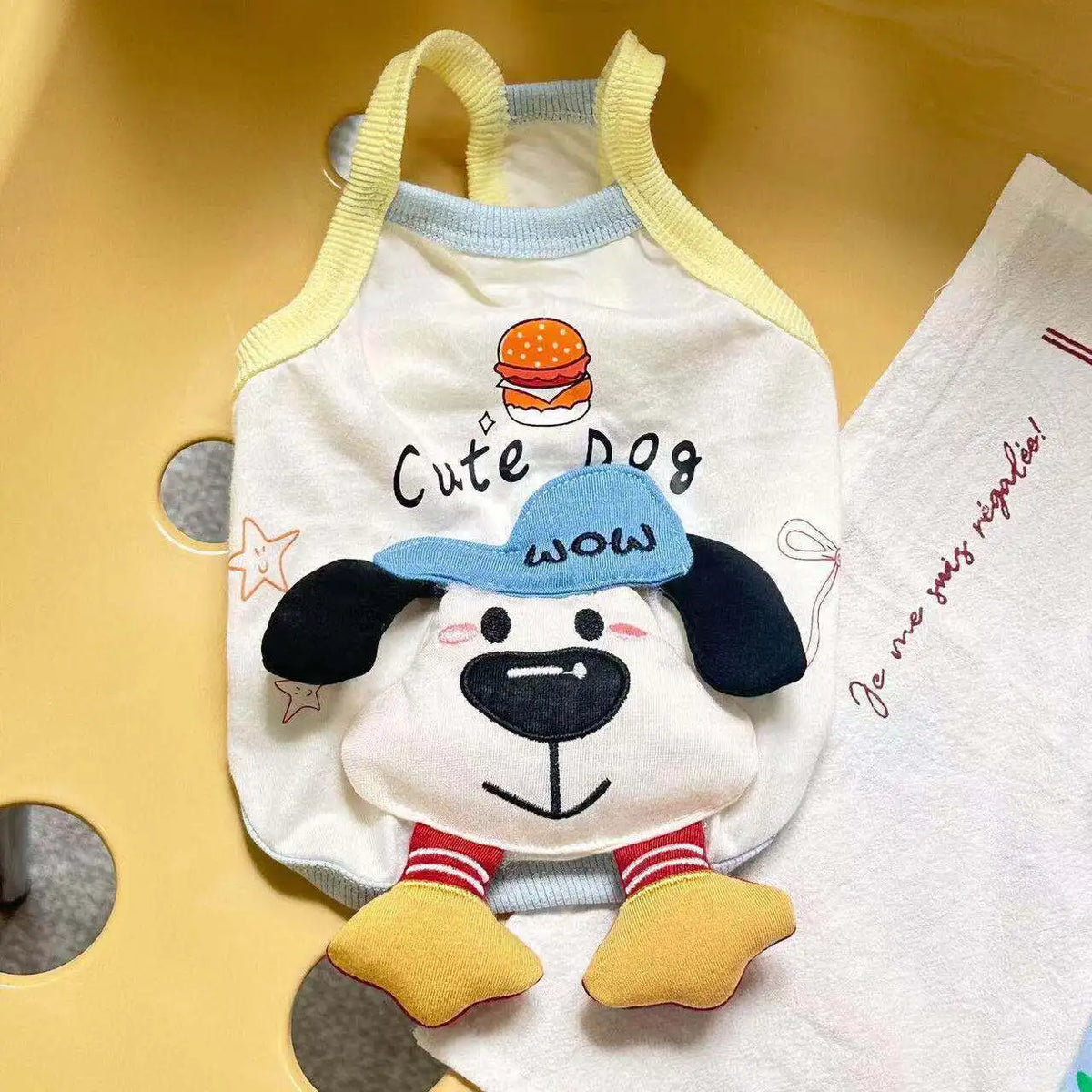 Pet Cute Ice Cream Vest Teddy Spring Clothing Small Dog Cat Pet Dress Couple Outfit Dog Clothes for Small Dogs Puppy Clothes