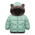 Kids Thick Warm Coats Winter Children's Fleece Hooded Jackets Cashmere Padded Snowsuit Boys Girls Cotton Outerwear 1-6 Years