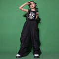 Kids Hip Hop Joggers Pants Teenage Straight Baggy Sweatpants Girls Streetwear Cargo Trousers Spring Vintage Casual Pants