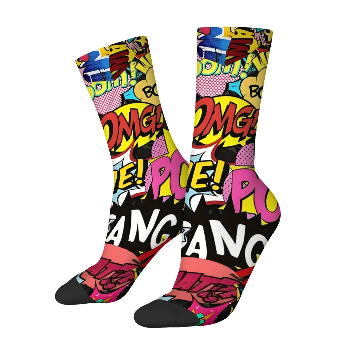 Funny Cartoon Art Style Men's Socks Comfortable and Soft Socks Cartoon Novelty Street Fashion Hip-hop Fun Skateboarding Socks