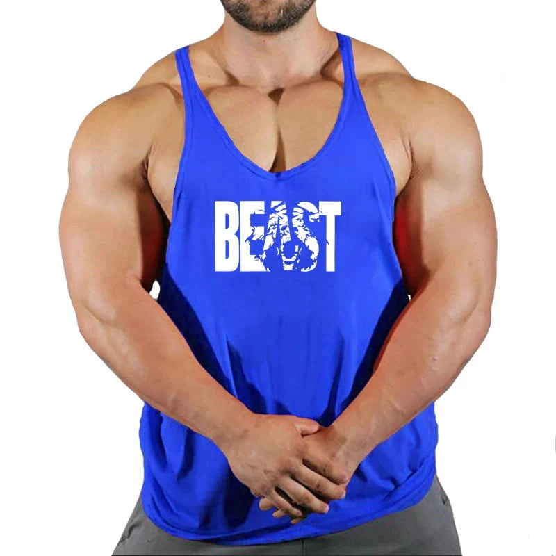 Men's Vest Sportswear Singlet Brand Vests Bodybuilding and Fitness Stringer Singlets Undershirt Man Clothing Muscular Shirt Gyms