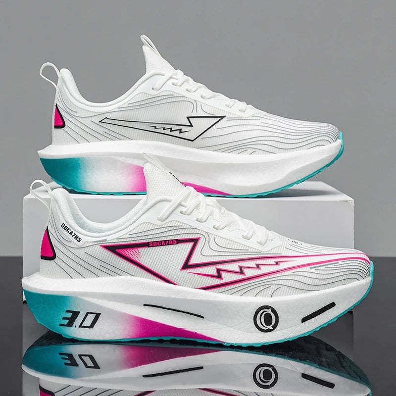 Women's Casual Sports Shoes, Lightweight and Comfortable, Outdoor Running Shoes, Stylish Lace-Up Low-Top Design, Wear-Resistant Soles, Suitable for Training, Hiking, and Fitness Activities, Suitable for All Seasons