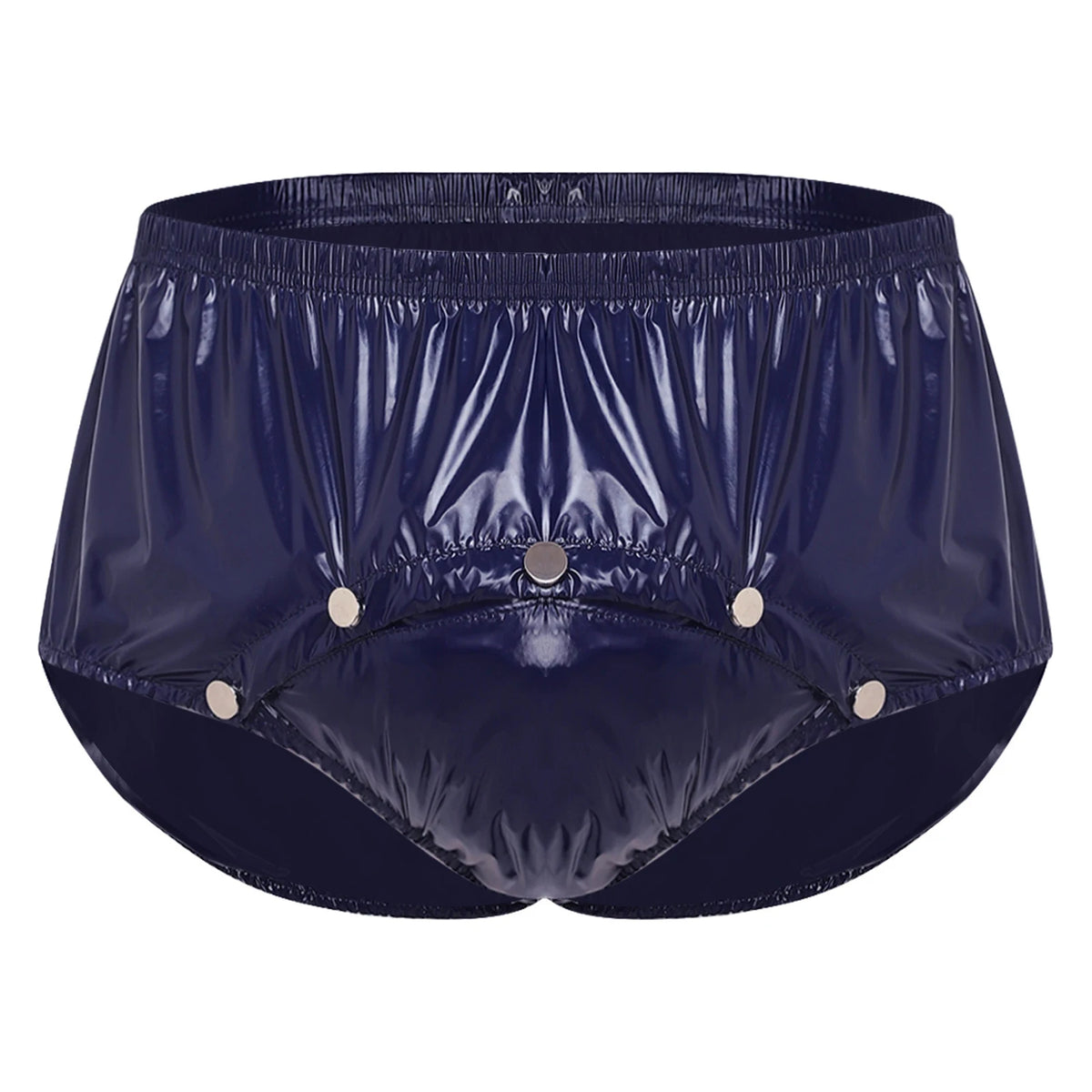 Swimwear Men's Metallic Shorts Waterproof Swimming Trunks Elastic Waistband Built-in Briefs Swim Boxer Shorts Athletic Swimsuit