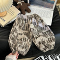 1pcs Boy Girl Winter Autumn Corduroy Kids Pants  Dot Mid Waist Harem Children Trousers