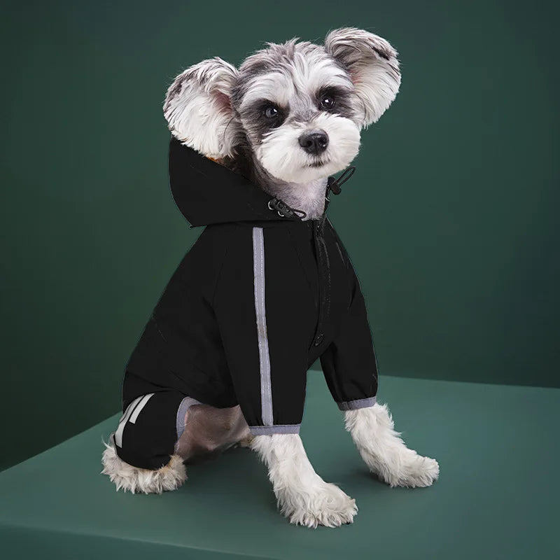 Pet Dog Reflective Waterproof Raincoat Pet Clothes Chihuahua Rain Coat Small Medium Dogs Puppy Jumpsuit Raincoat Pet Clothing