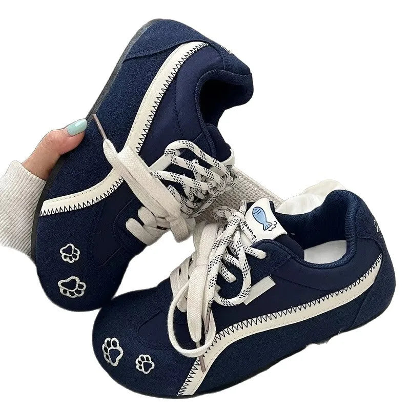 2026 New Women Sneakers Flats Sport Tennis Shoes Women Summer Running Sport Shoes Walking Hiking Lace Up