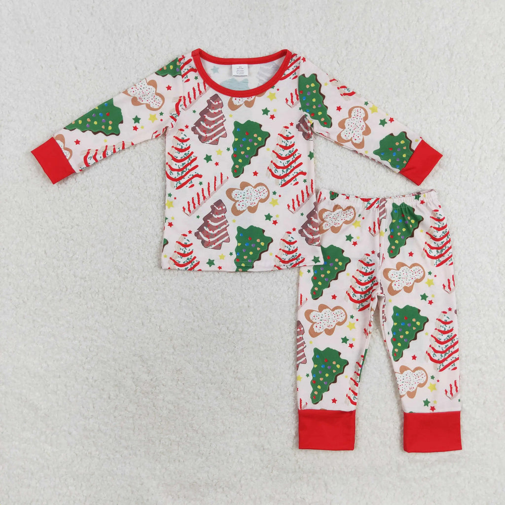 Wholesale Children Christmas Pajamas Long Sleeves Baby Girl Boy Santa Shirt Set Kids Pants Toddler Outfit Nightwear Sleepwear
