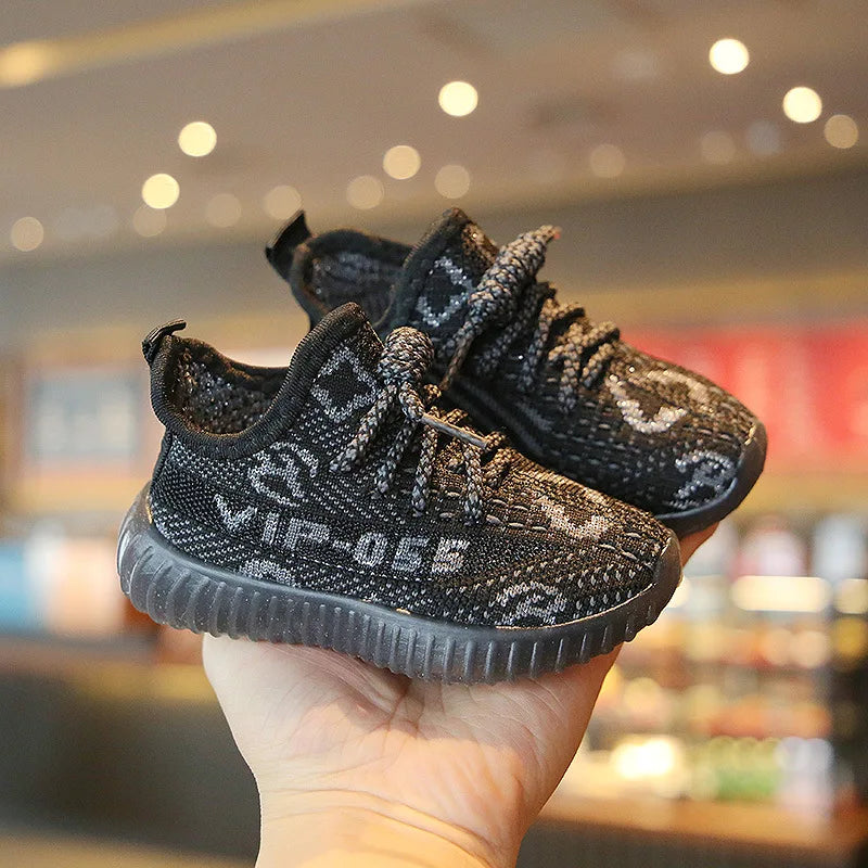 Children's sneakers new four seasons boys and girls running shoes Korean version of the kids children mesh soft bottom shoes
