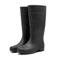 Men's High-Top Rain Boots, Black, Non-Slip, Waterproof, Wear-Resistant, Outdoor Boating, Fishing, Long-Tube Water Shoes, Farm Work Rain Boots