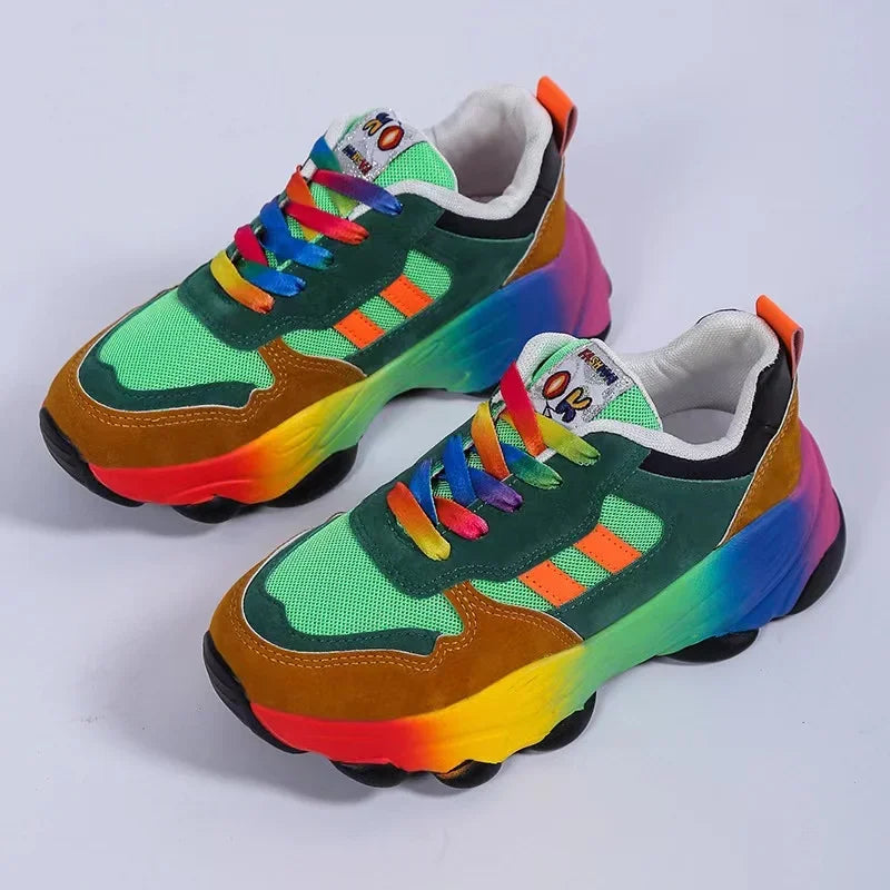 Women Sport Sneaker Tennis Running Shoes Female Casual Platform Fashion Footwear Basket Comfortable Elegant Athletic Trend