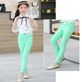 Girl Skinny Casual Pants Spring Autumn 2024 New Children Pencil Pants Skinny Leggings for Girls Kids Fashion Pants 3-12 Years