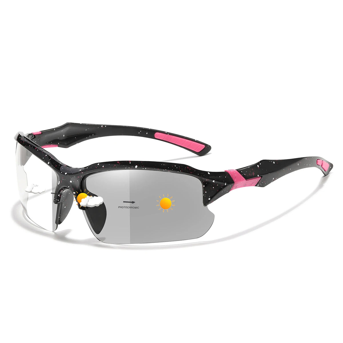 Photochromic Sunglasses for Men Women Outdoor Mtb Bicycle Cycling Running Eyewear Windproof Goggles Oversize Shades