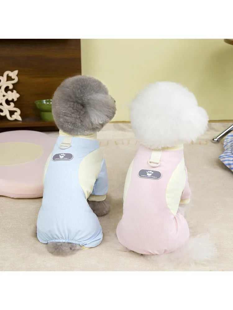 Pet clothing outdoor  dog four-legged outfit spring and summer new dog clothes cat spring and summer clothes for sun protection