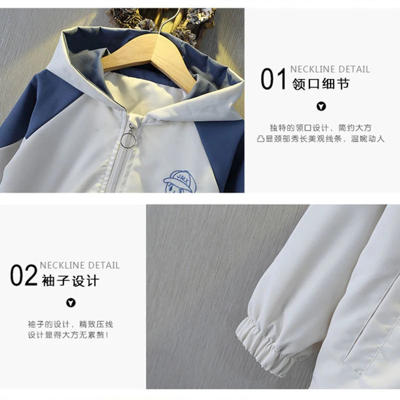 1 2 3 4 5 6 Years Baby Boys Jacket Happy Boy Fashion Windbreaker Outerwear Hooded Zipper Boys Coat Birthday Gifts Kids Clothes