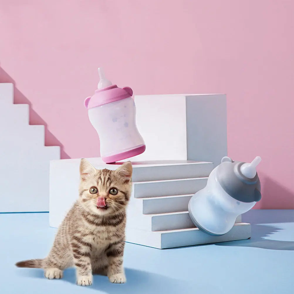 20Pcs Pet Feeding Pacifier Silicone Puppy Kitten Water Feeder Nipple for Small Dogs Cats Hamsters Milk Bottle Accessory Drinking