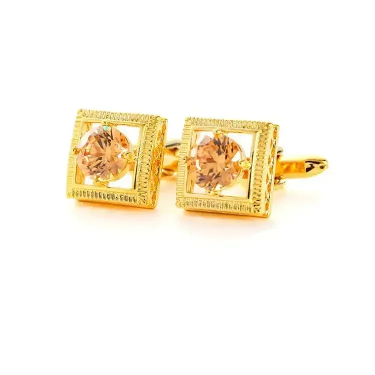 Zircon Cufflinks for Men High-end Crystal French Shirts Accessories Business Banquets Wedding Cuff Links Men's Jewelry Gifts