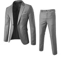 High Quality Men's Suit Sets Fashion Party Wedding Groom Outfits Solid Color Slim Elegant Two Piece Sets Blazer Jacket and Pants