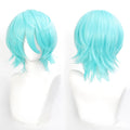 Short Wavy Bob Synthetic Wig with Air Bangs Heat Resistance Shoulder Length Curled 14inch Wigs for Daily Use Cosplay for Women