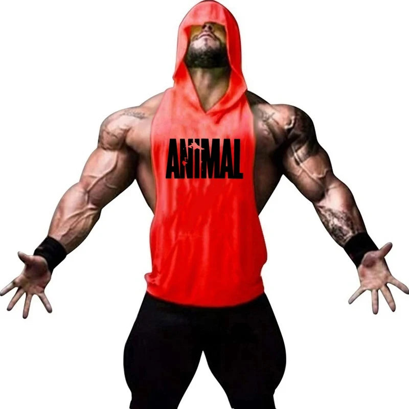 Men's Vest Sleeveless Sweatshirt Gym Top Men Man Sleeveless Shirt Bodybuilding Fitness Clothing T-shirt Singlets Singlet Clothes