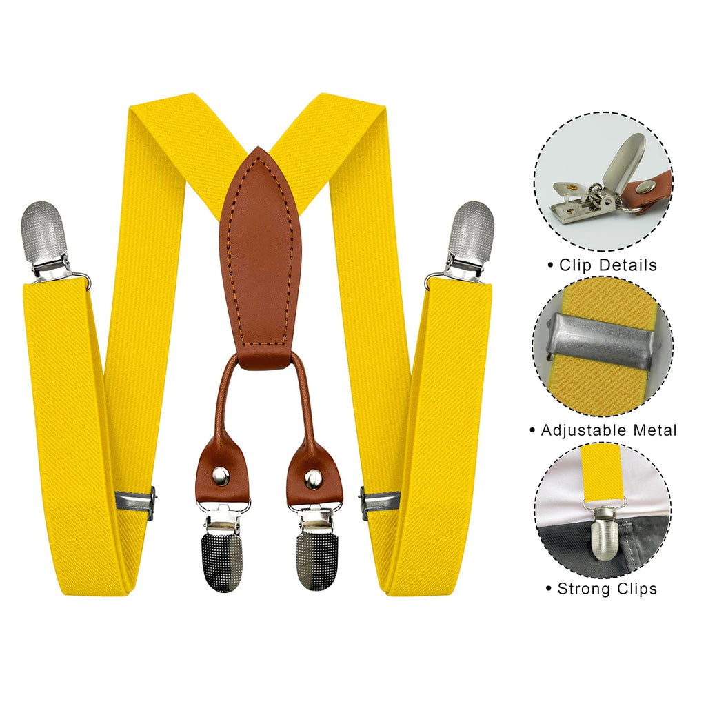 Elastic Kids Suspenders Fashion Children Boys Girls Y-Back Braces Adjustable Suspenders Baby Wedding Ties Accessories Gift