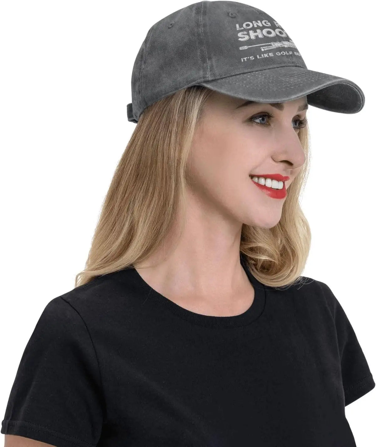 Funny Hat Long Ranges Shooting It's Like Golf But for Men Hat Men Dad Hats Cool Caps