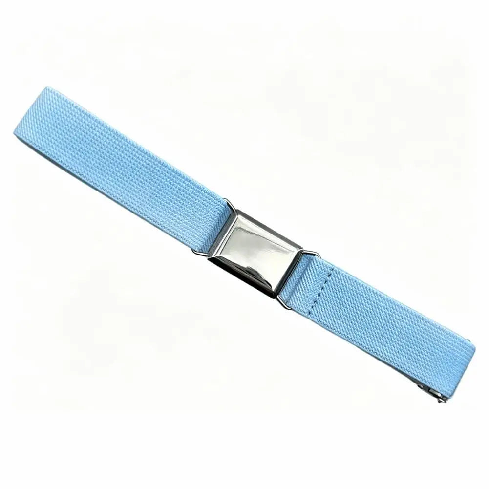 1PCS Adjustable Elastic Kids Belt Solid Color Stretch Waist Belt For Boys Girls Toddler Uniform Pants Belt Comfortable