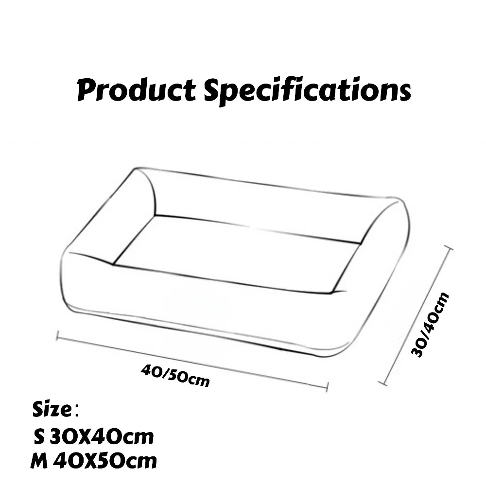 Cooling Fabric Pet Bed for Summer: Breathable Mat for Dogs & Cats, Removable Washable Summer Cooler & Year-Round Cushion