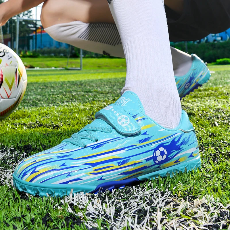New Kids Professional Soccer Shoes TF Indoor Men Football Field Boots Original Football Shoes Society Cleats Grass Training Fast