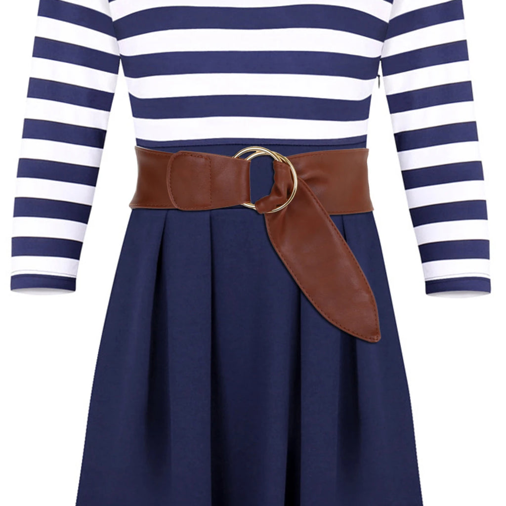Wide Belts For Women Black Belt Double Round Ring Buckle Belt Sweat Belt Women Fashion Chic Dress Belts For Women