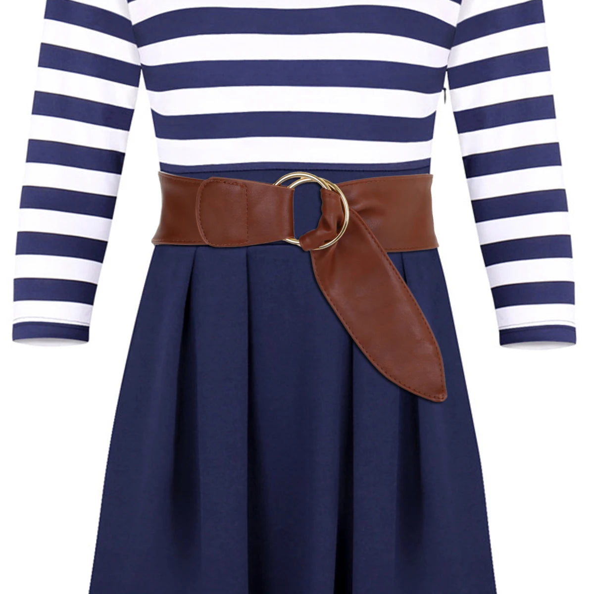 Wide Belts For Women Black Belt Double Round Ring Buckle Belt Sweat Belt Women Fashion Chic Dress Belts For Women
