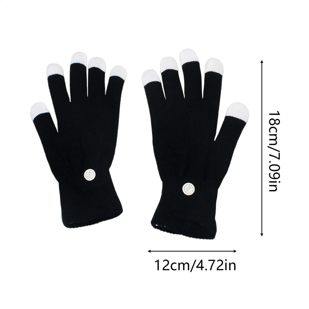 LED Gloves Adjustable 7-Colors Cool Tools LED Gloves for Boys for Performance Christmas Boy Stocking Stuffers Dad Girls Teen