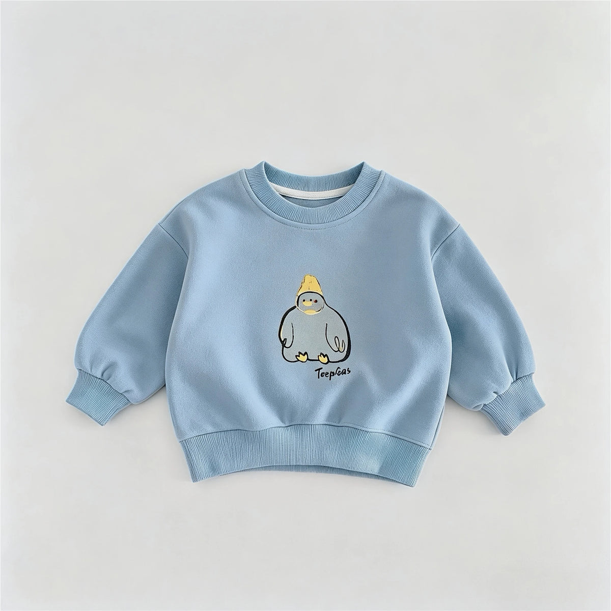 Children's Sweatshirts Spring Autumn Clothing Fashion Simple Versatile Kids Long Sleeve Tops Round Collar Pullover Hoodies 6m-6y