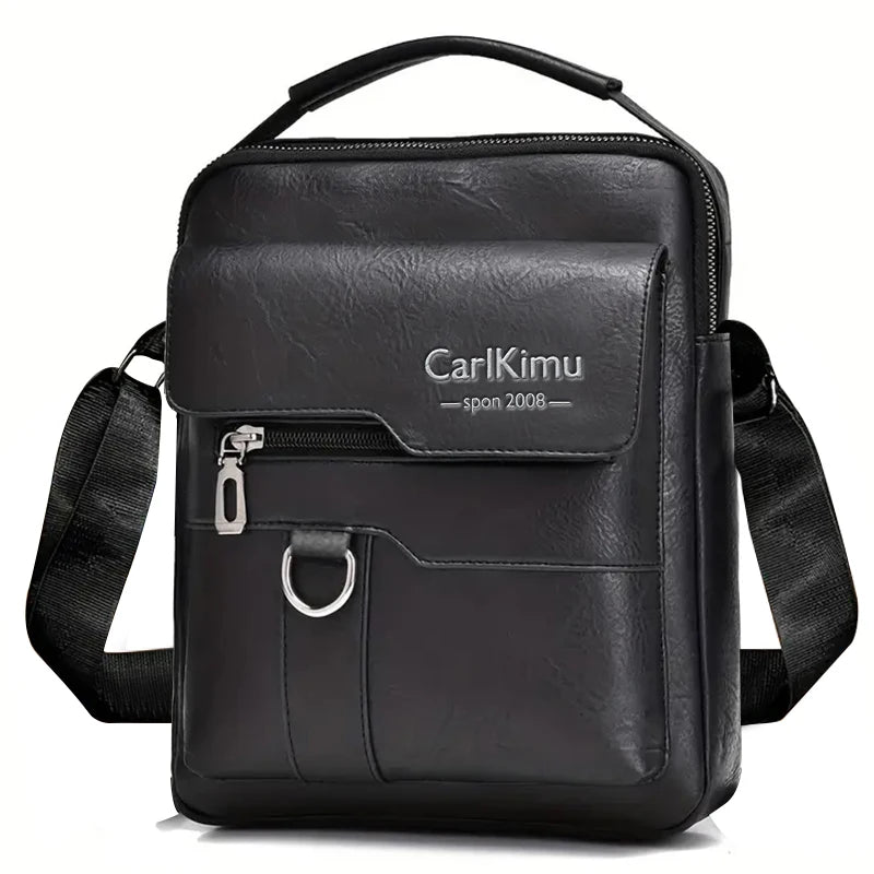 Men's Bags Can Be Carried On One Shoulder With a Slanted Strap. Made of PU Material, They Are Suitable for Business Outings.