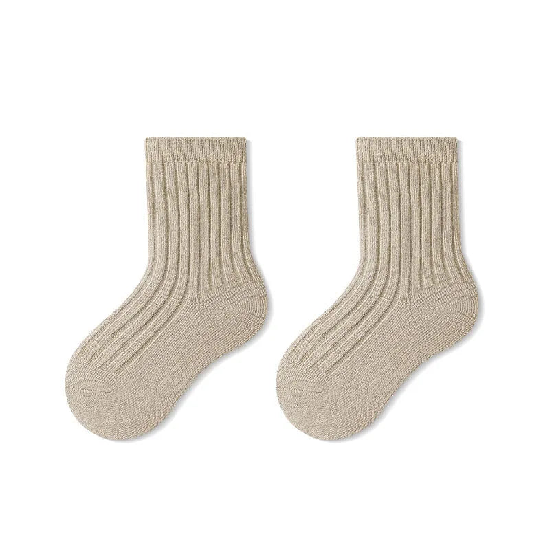 MILANCEL New Spring Baby Floor Socks Kids Cute Solid color In tube socks Infant Girls Socks