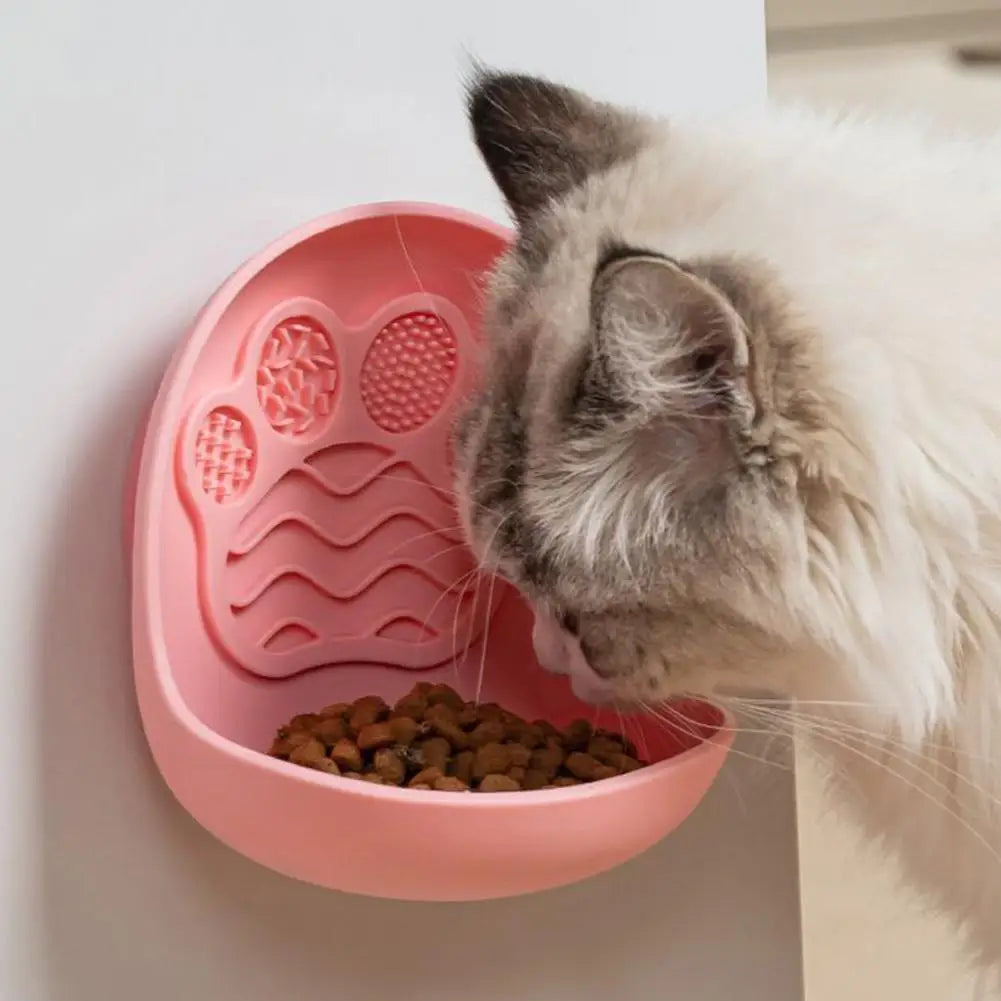 Dog Pet Lick Mat with Suction Cup, Slow Feeder Bowl for Dogs & Cats, Silicone Feeding Mat Plate for Wet & Dry Food, Pet Supplies