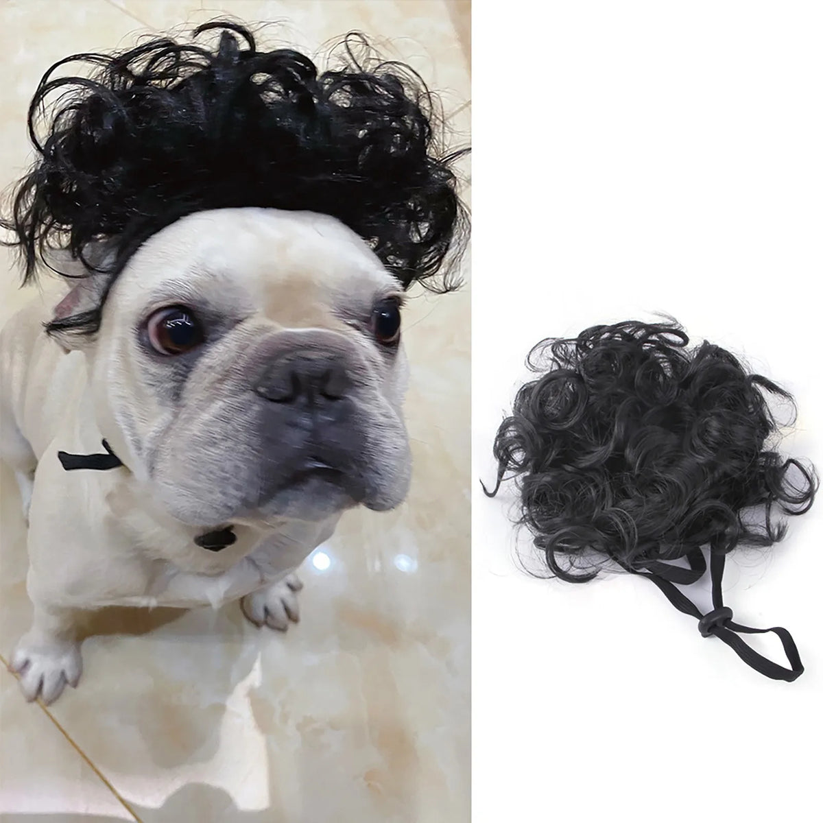 Pet Wigs Cosplay Props Funny Dogs Cats Dress Up Hair Hat Costumes Headdress Accessories For Halloowen Christmas Supplies