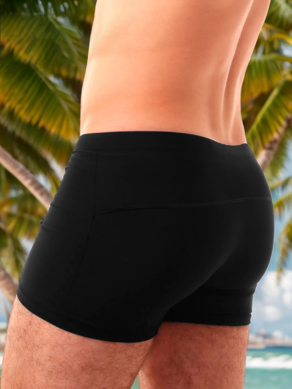 Men's Swim Shorts in Energetic Sporty Prints, Quick-Dry Comfort Wear, Ideal for Beach Days and Active Gym Use