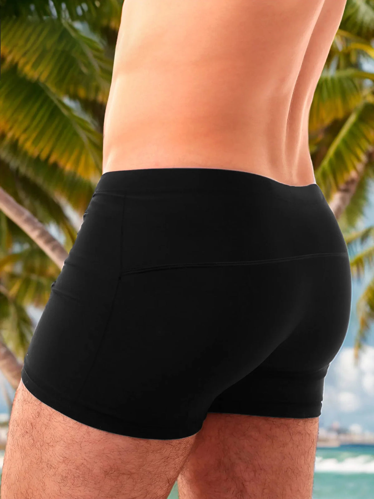 Men's Swim Shorts in Energetic Sporty Prints, Quick-Dry Comfort Wear, Ideal for Beach Days and Active Gym Use
