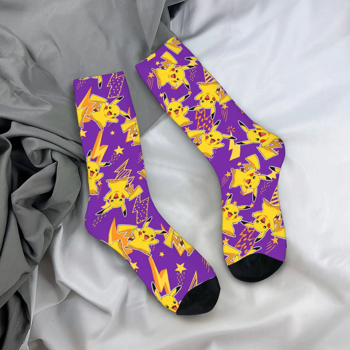 Happy Funny Male Men Socks Hip Hop Pokemons Cartoon Gengar Sock Polyester  Graphic Women's Socks Spring Summer Autumn Winter