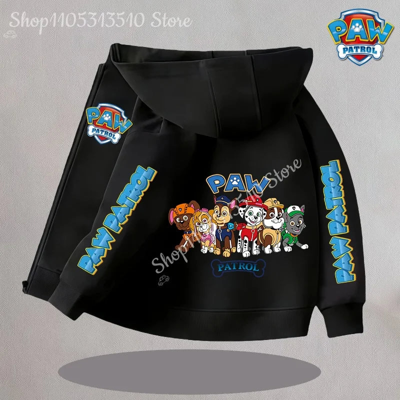 Cartoon Paw Patrol Kids Coats New Children Outerwear Warm Fleece Jacket Boys Girls Jackets for Autumn Spring Children Clothing
